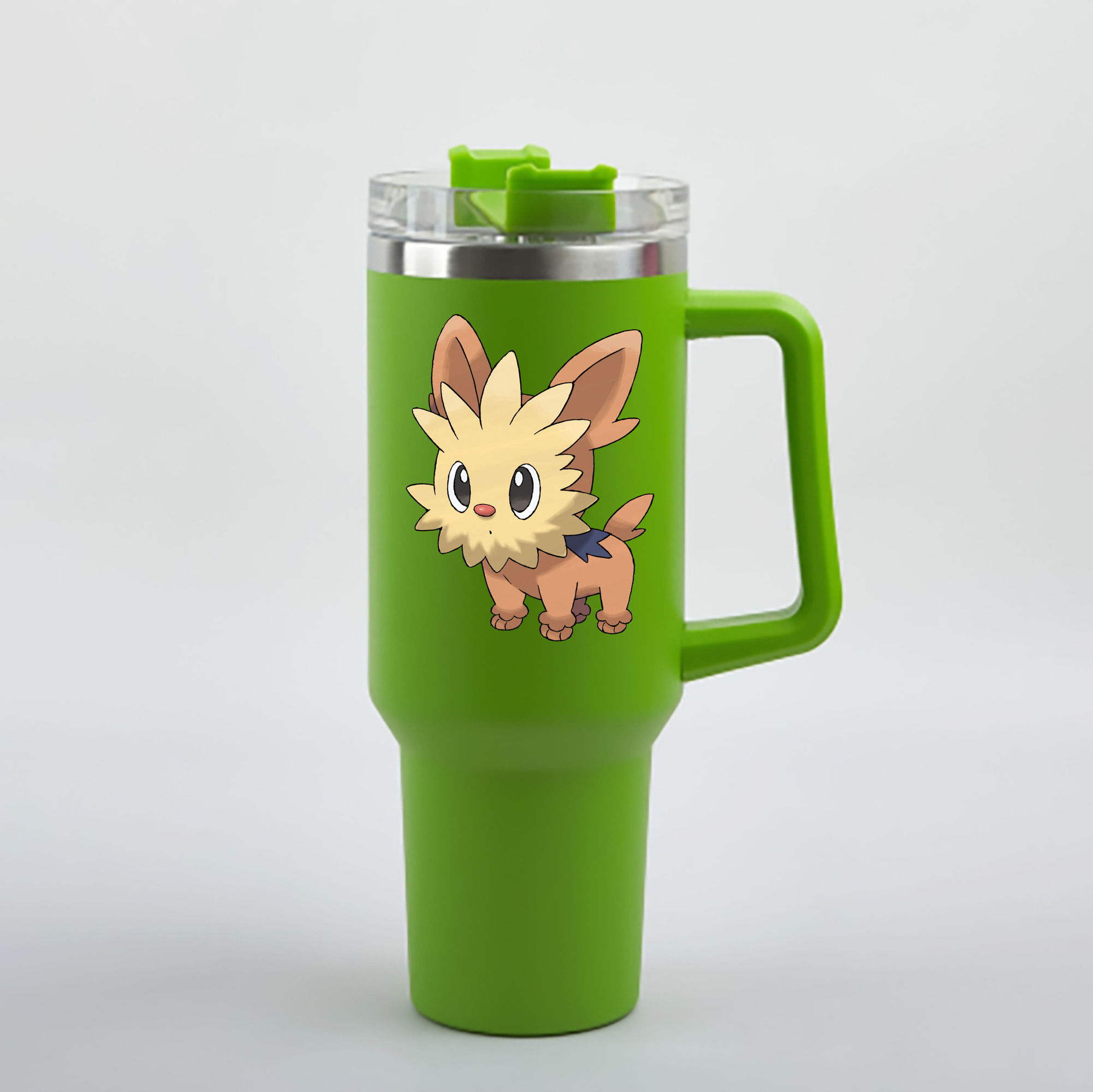 （画像用） ポケットモンスター Pokémon 1200mL車用タンブラー - クリスタルステッカー（プラスチックストロー付き）